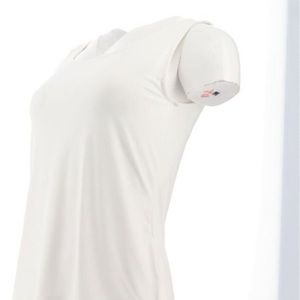 Susan Graver Essentials First Skin Jersey Tank Top White A4686682